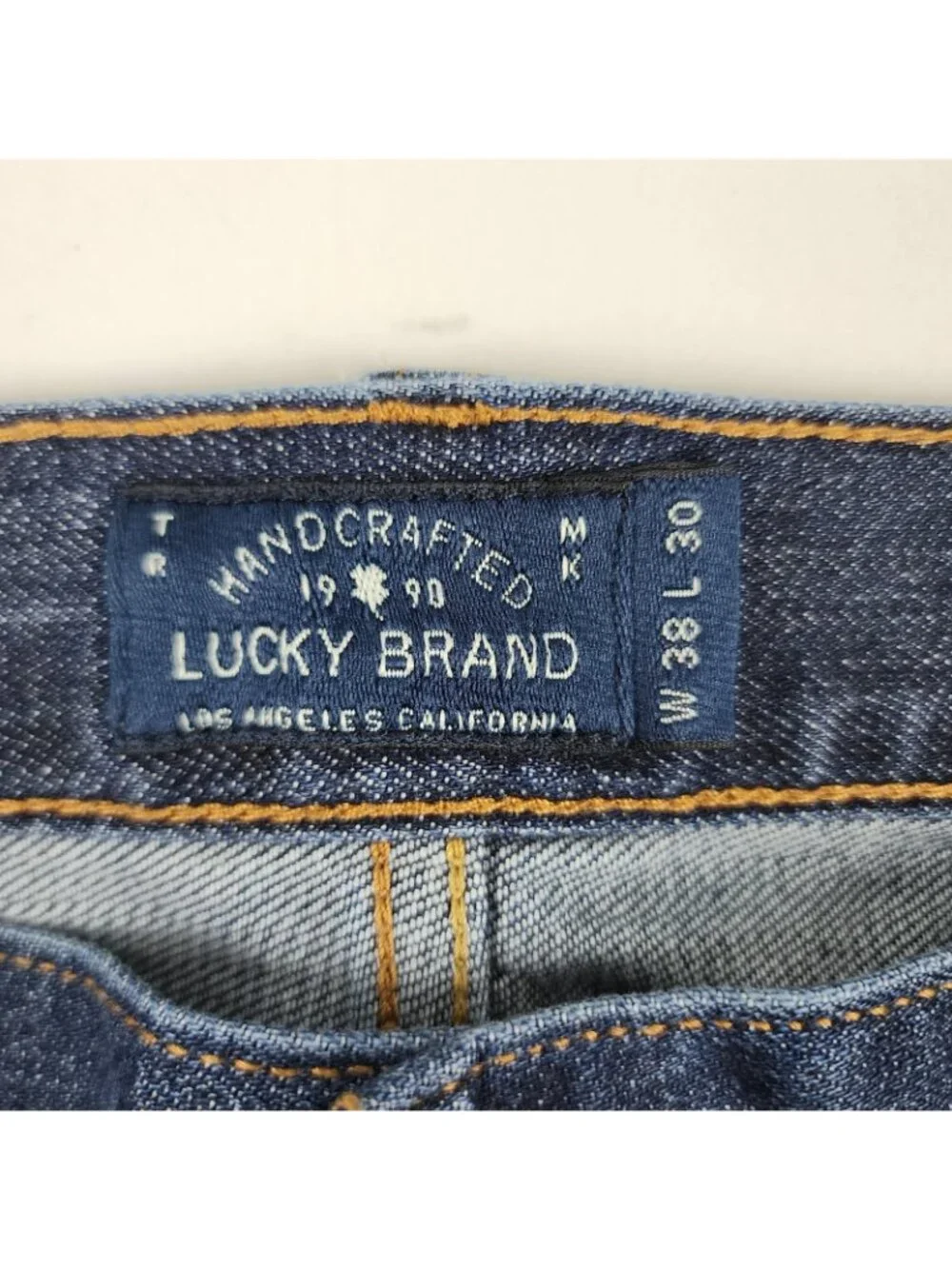 Lucky Brand Jeans Men 38x30 Blue 221 Original Straight Denim